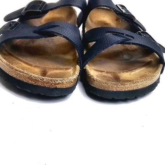 Birki's Birkenstock Blue Nepal Criss Cross Sandals 7 - Picture 5 of 10